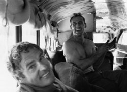 Timothy Leary and Neal Cassady on the bus.